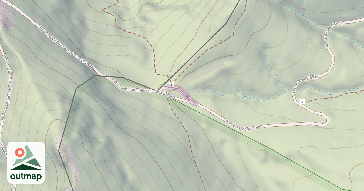 Map of Route du Marguareis