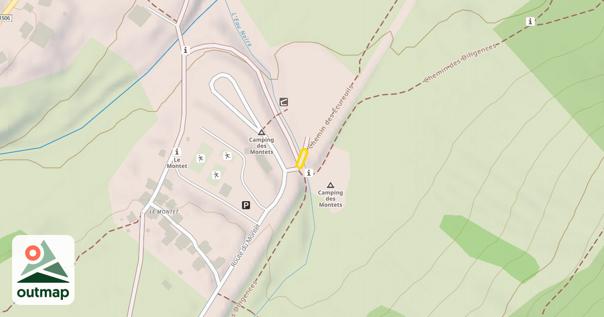 Map of Chemin des Écureuils