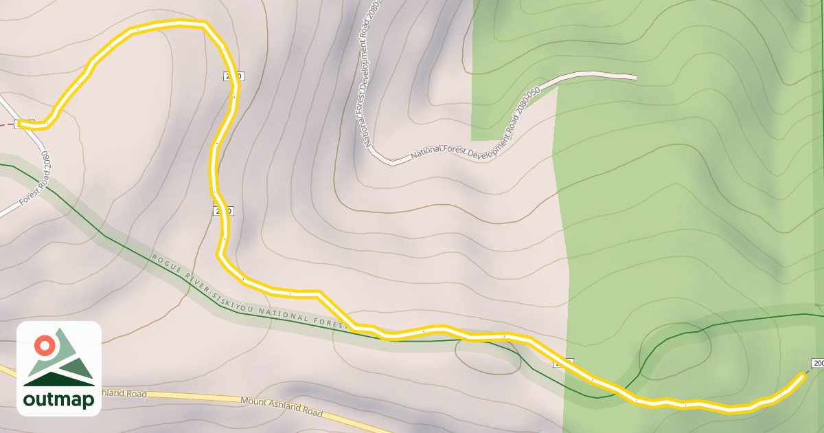 Map of Pacific Crest Trail
