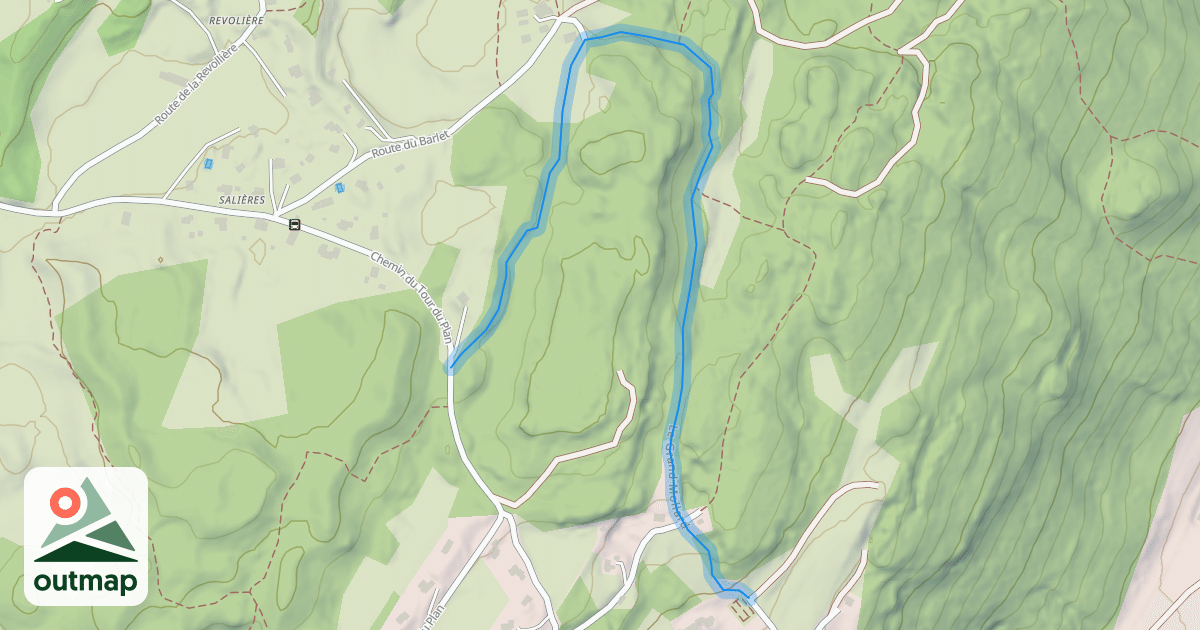 Map of Le Grand Mollard