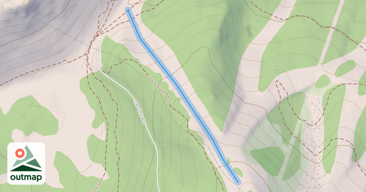 Map of White Bark Ridge