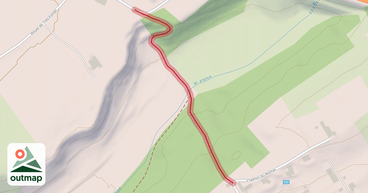 Map of Chemin de la Source du Rochat