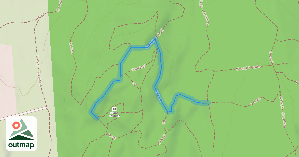 Map of G Trail