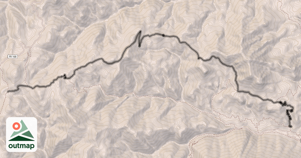 Map of Adams Rib Trail #142