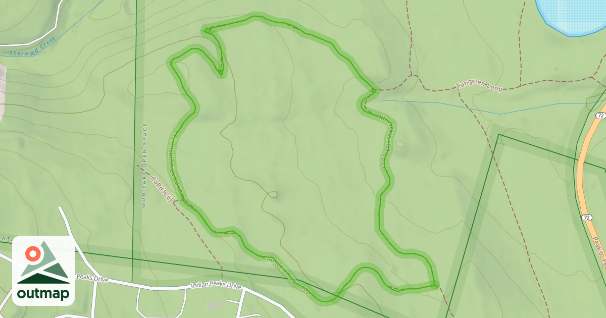 Map of Kinnickinnick Loop