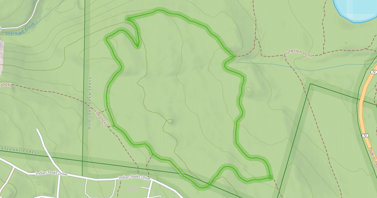 Map preview of Kinnickinnick Loop