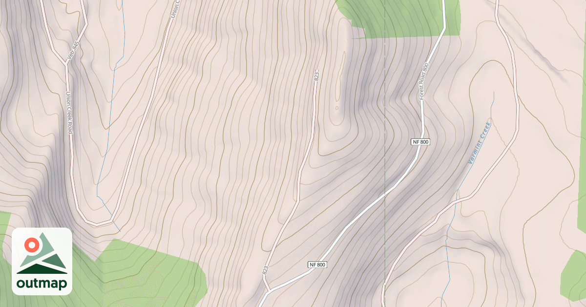 Map of USFS Motor Vehicle Use Map Roads {01DDF00F-EFD7-4833-A05D-BF3A563F7A19}