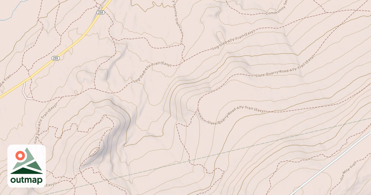 Map of Michaux State Forest - ATV Trail System