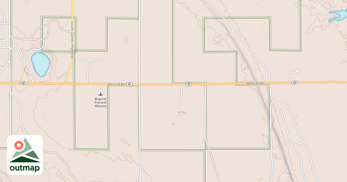 Map of Kinross Motorcycle Trail