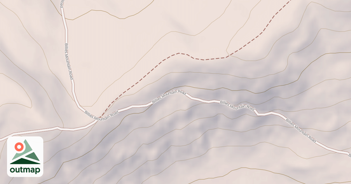 Map of BILLIES MOUNTAIN