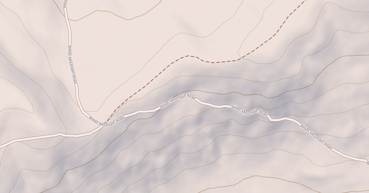 Map preview of BILLIES MOUNTAIN