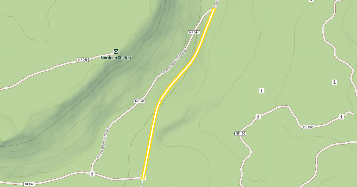 Map preview of Forest Road 4615
