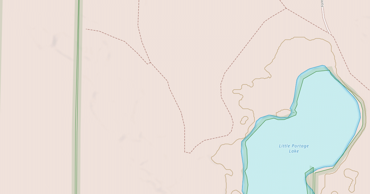 Map preview of LITTLE PORTAGE SPUR CB