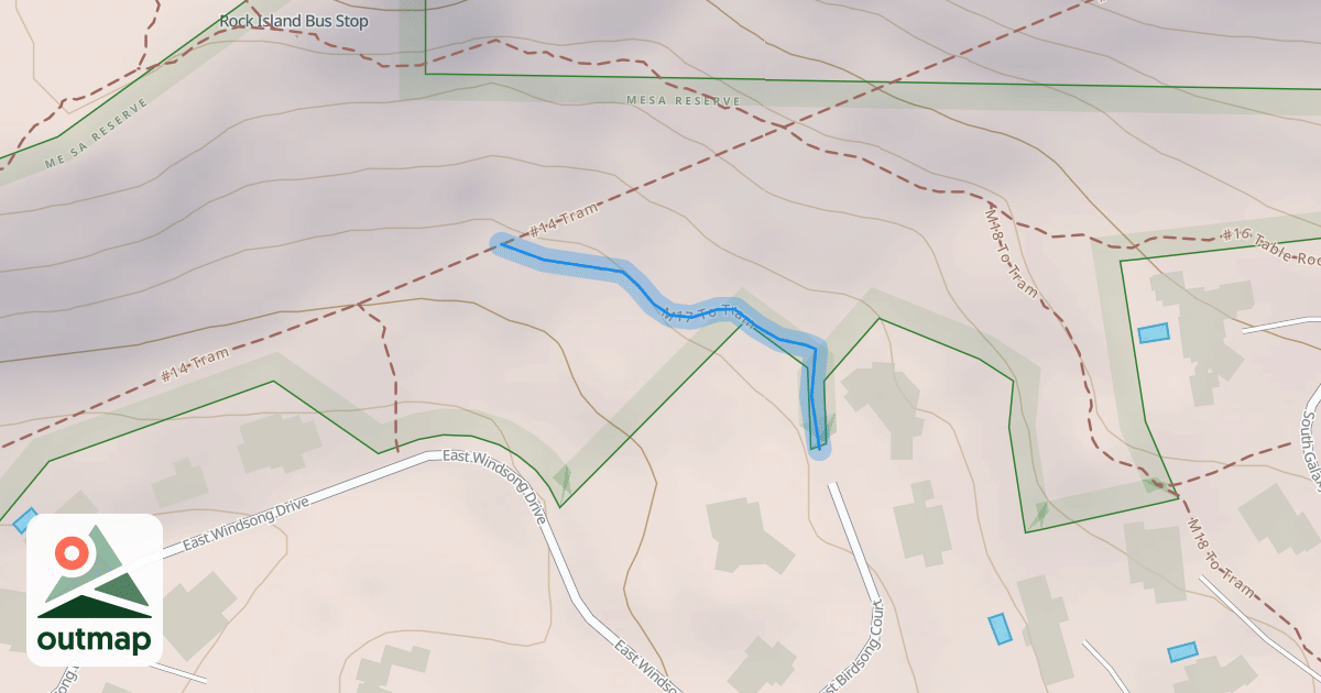 Map of M17 To Tram