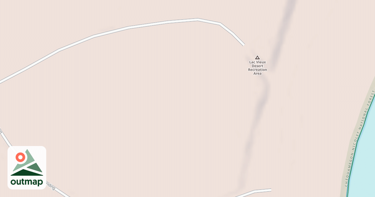 Map of LAC VIEUX DESERT CG LOOP 1