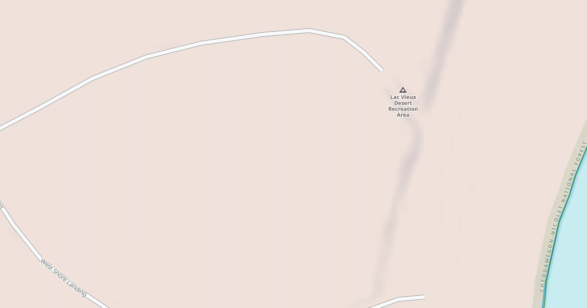 Map preview of LAC VIEUX DESERT CG LOOP 1