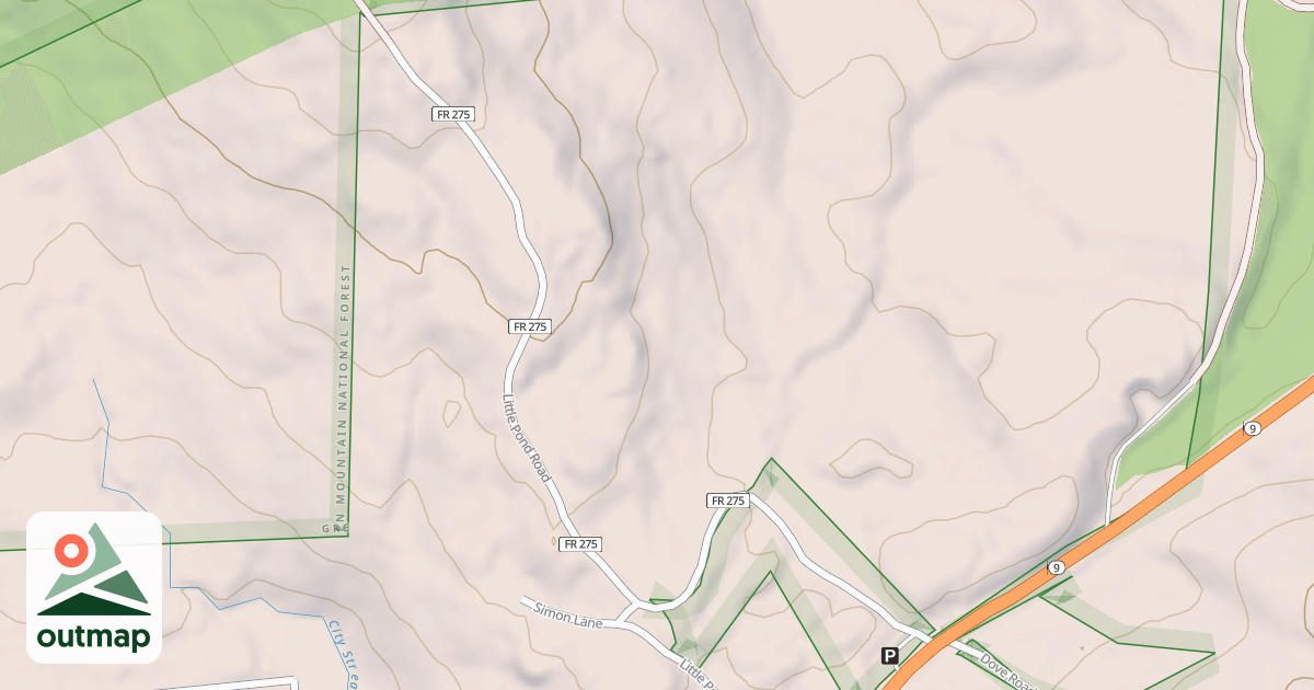 Map of Little Pond