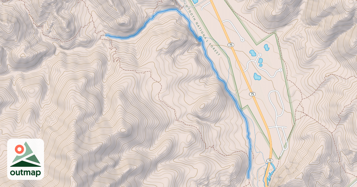 Map of Fox Creek Trail