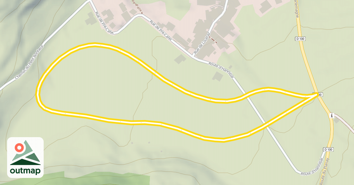 Map of Bramans - Le Verney