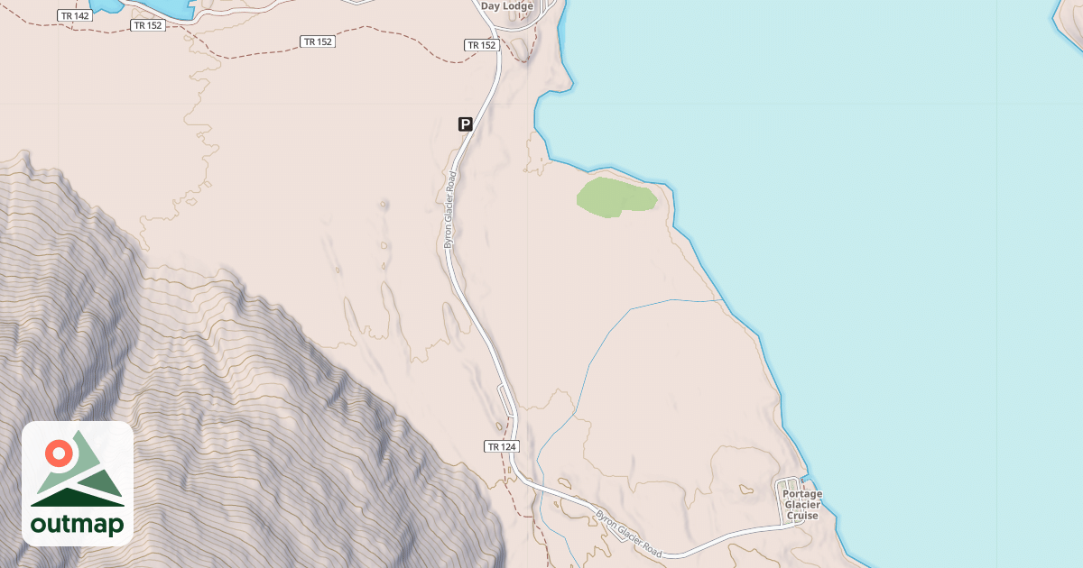 Map of BYRON GLACIER RD