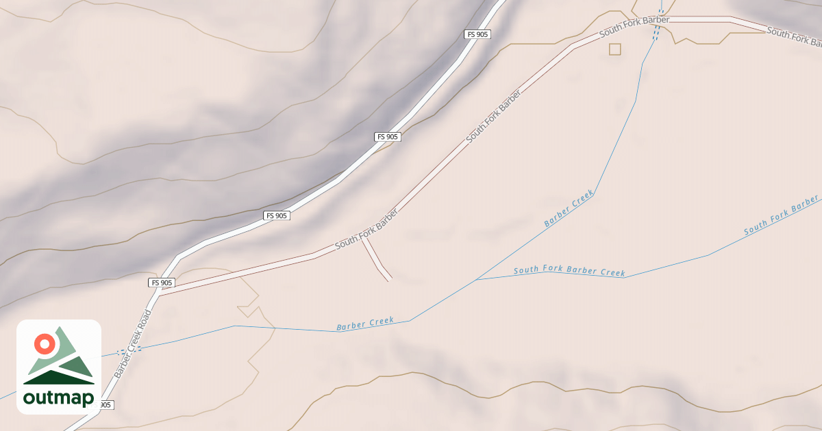 Map of BARBER DISPERSED REC