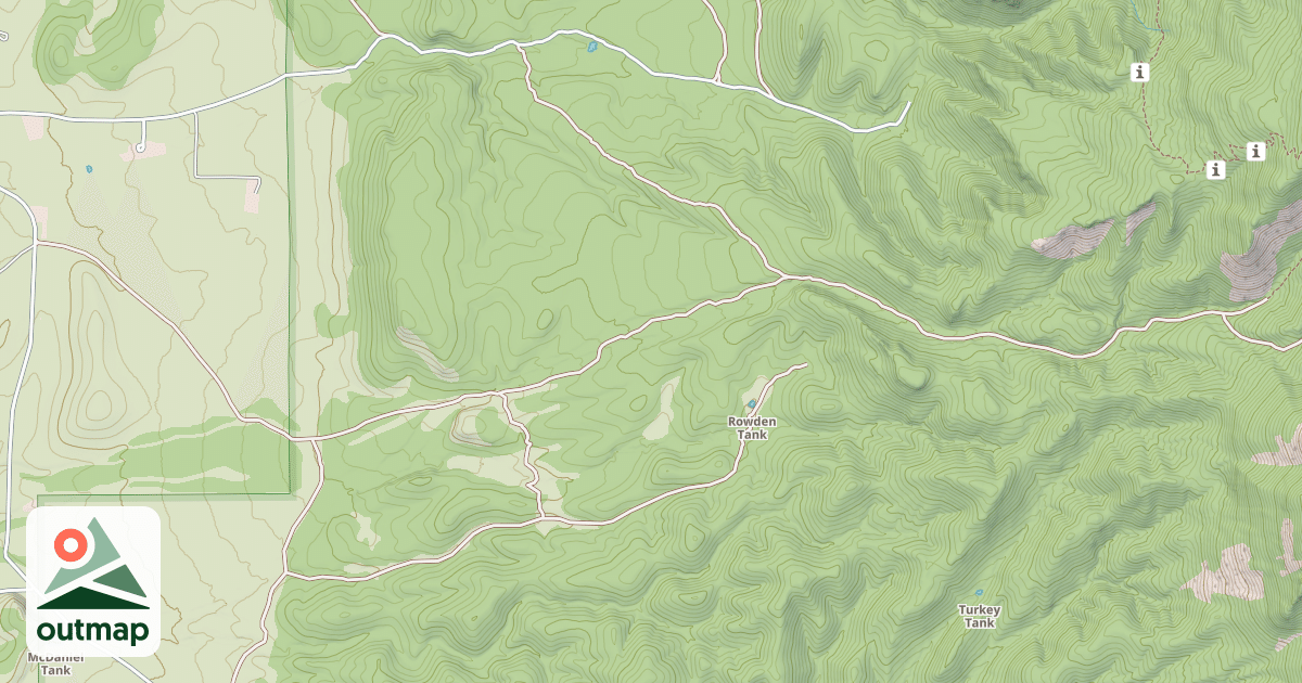 Map of MILL CANYON