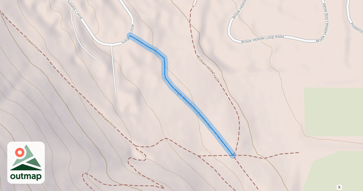Map of High Meadows Connector