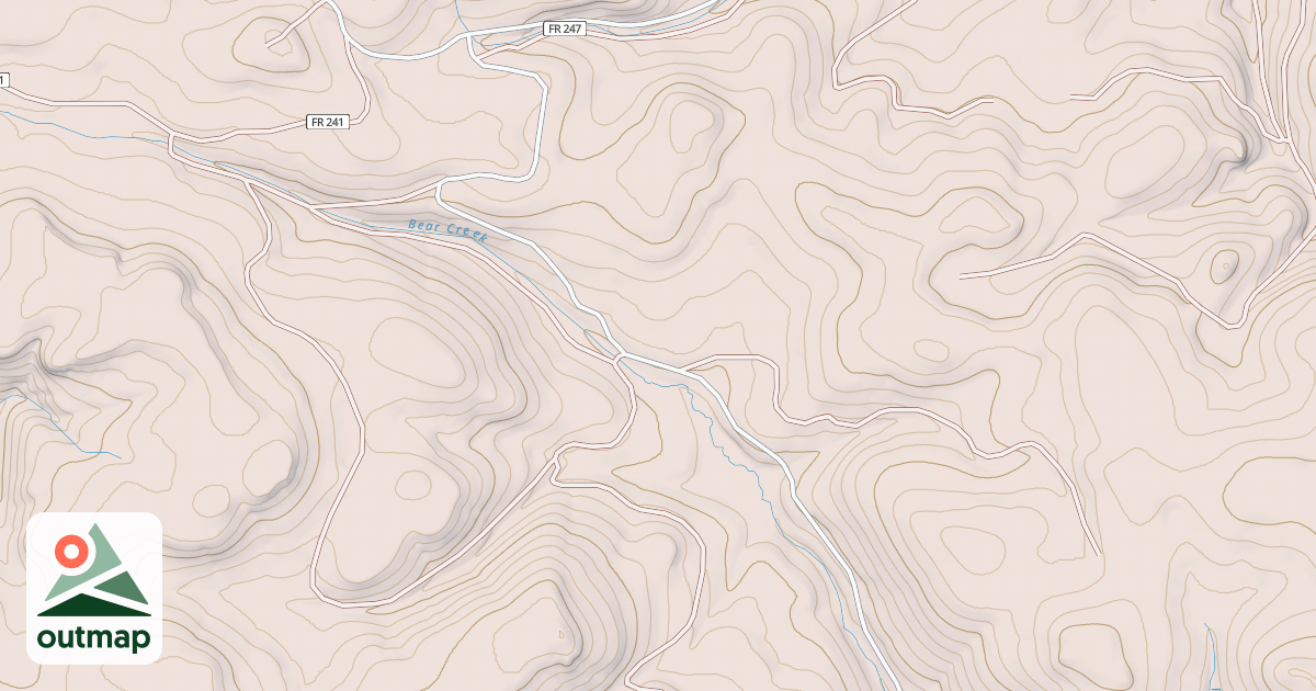 Map of BEAR CREEK MRS