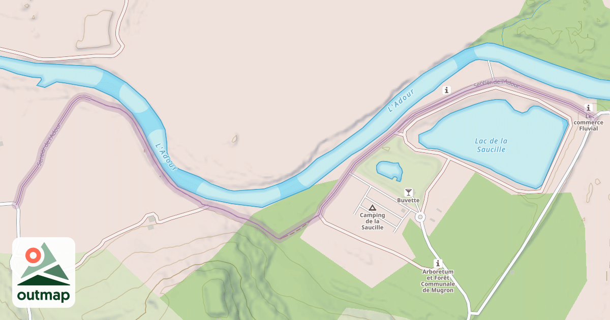 Map of Sentier de l'Adour