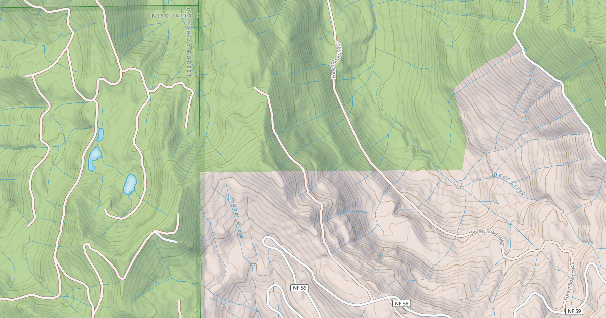 Map preview of UPPER DEER