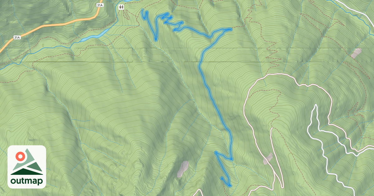 Map of Alamo Wagon Road