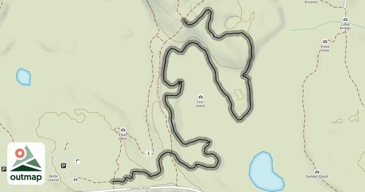Map of Big Kame Loop