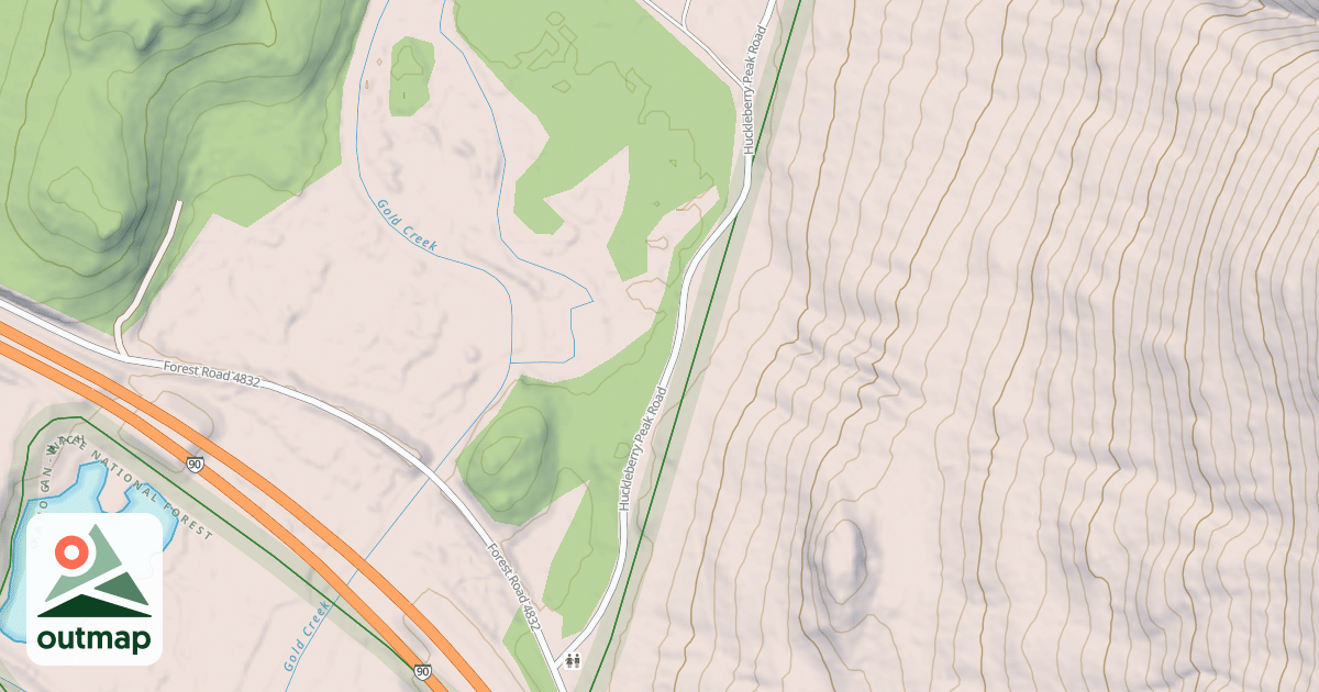 Map of GOLD CREEK POND RD
