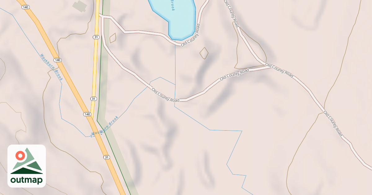 Map of Old County Road