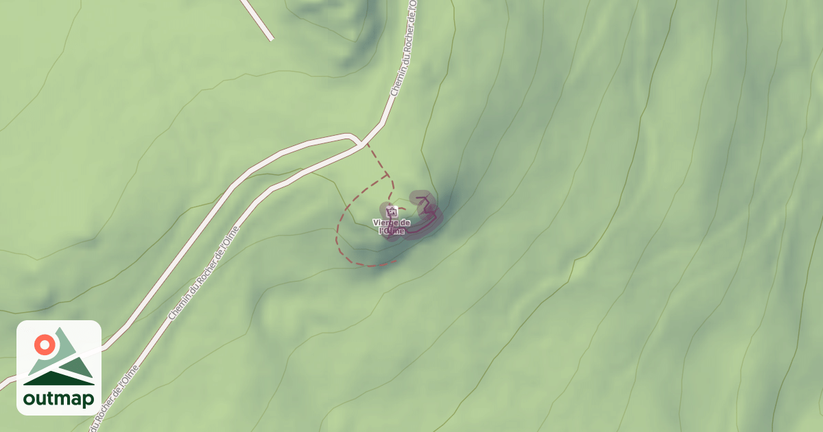 Map of Climbing Crag