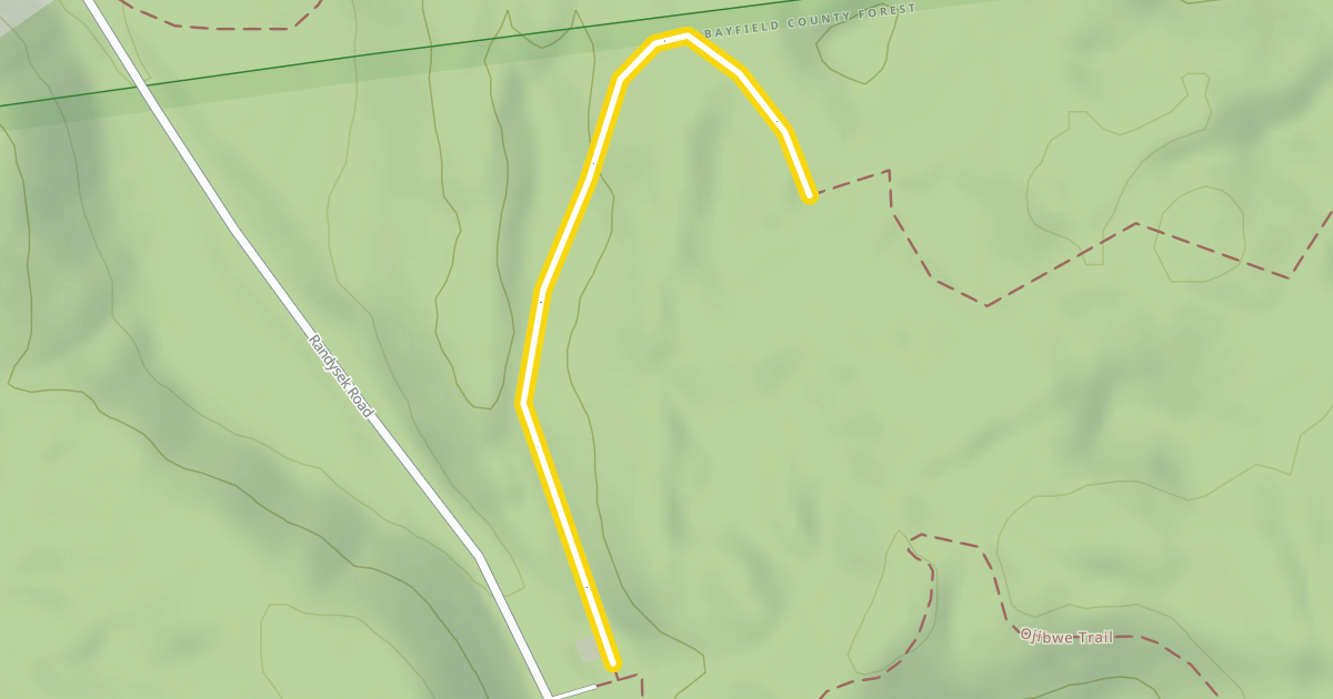 Map preview of North End Ski Trail