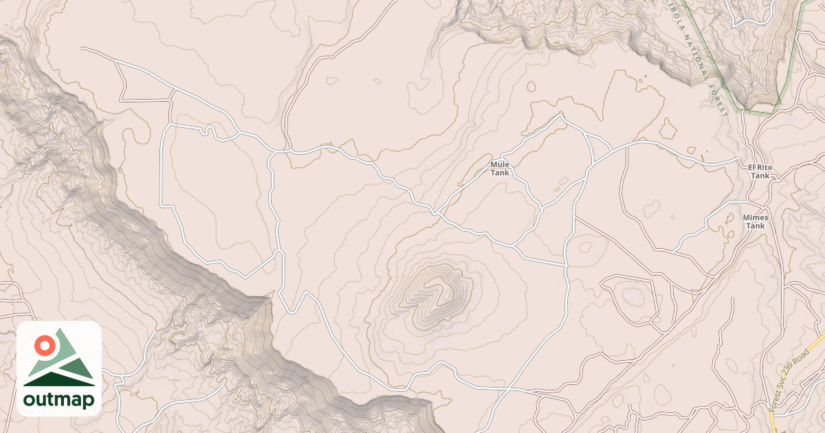 Map of LA JARA MESA