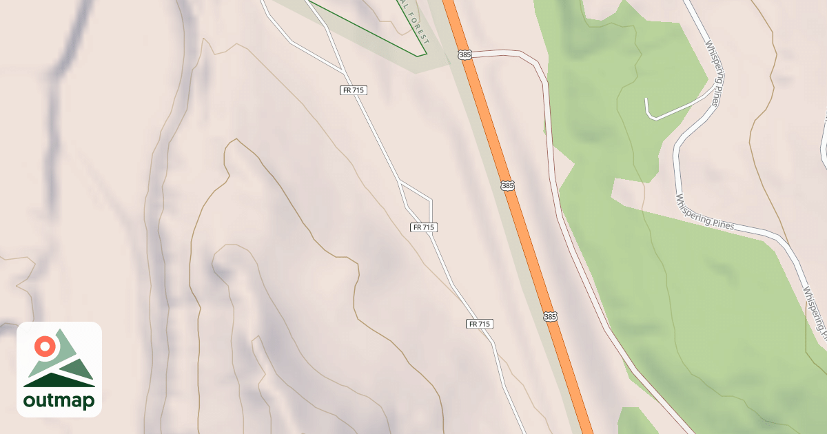 Map of RED CLOUD CAMPGROUND LOOP A