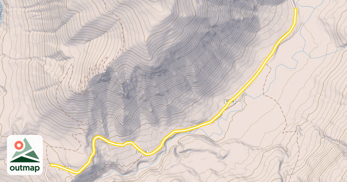 Map of Brush Creek Road