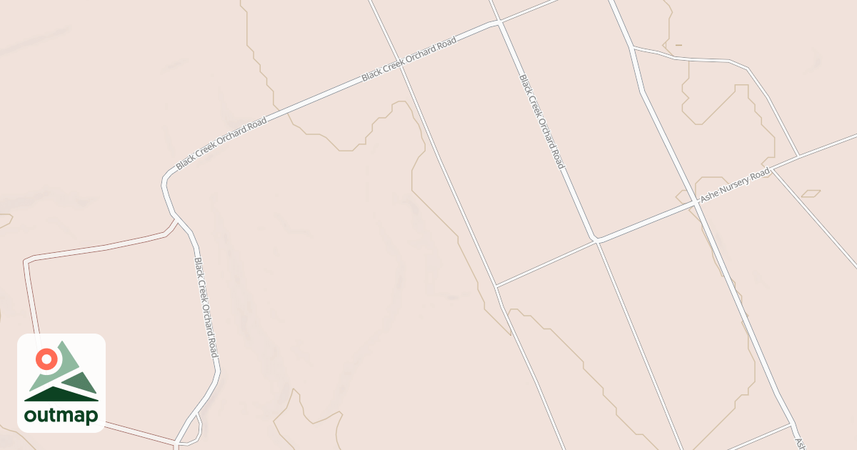 Map of BLACK CK. ORCHARD ROAD