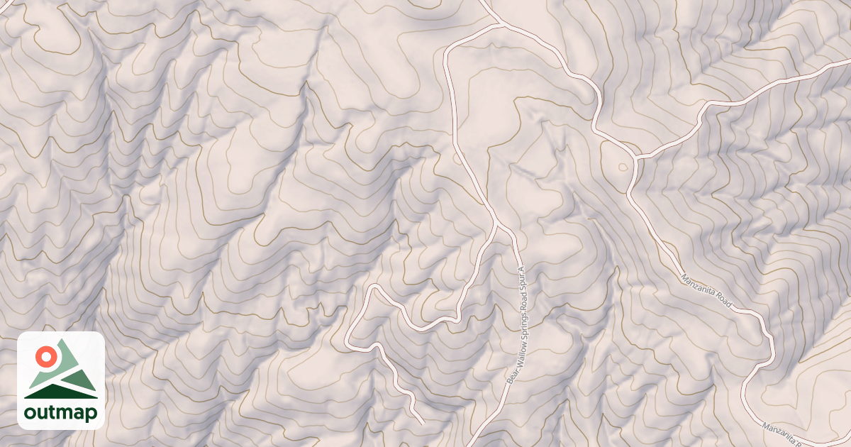 Map of BEAR WALLOW SPRINGS