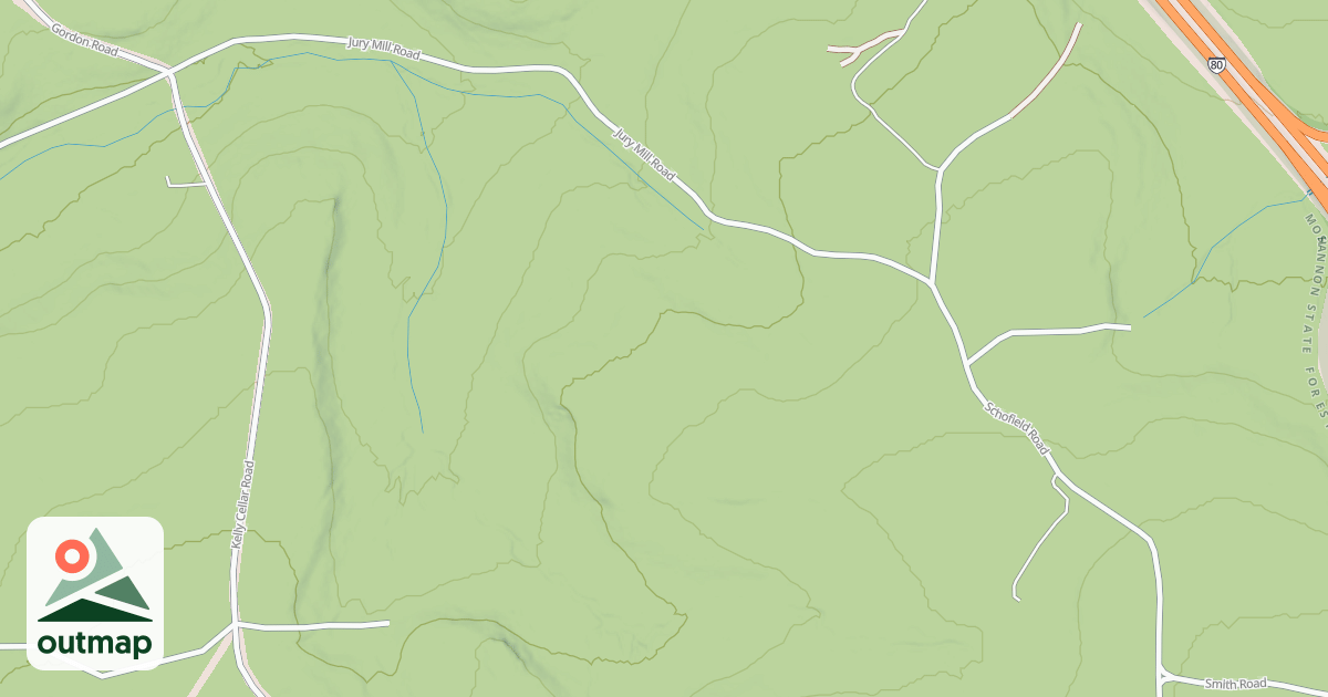 Map of S.B. Elliott State Park Snowmobile Trails