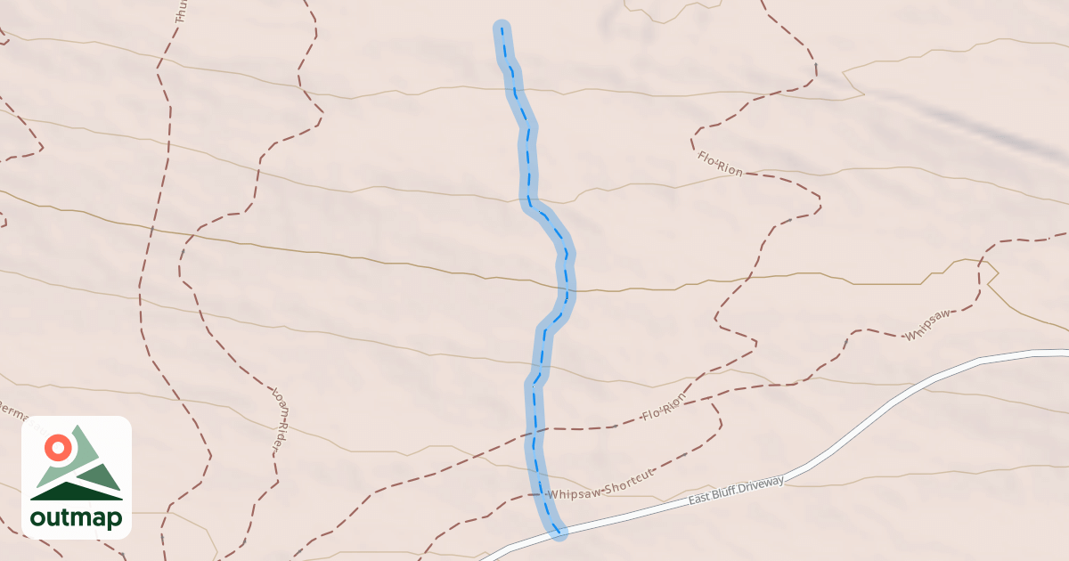 Map of The Halfway (Backcountry Ski Run)