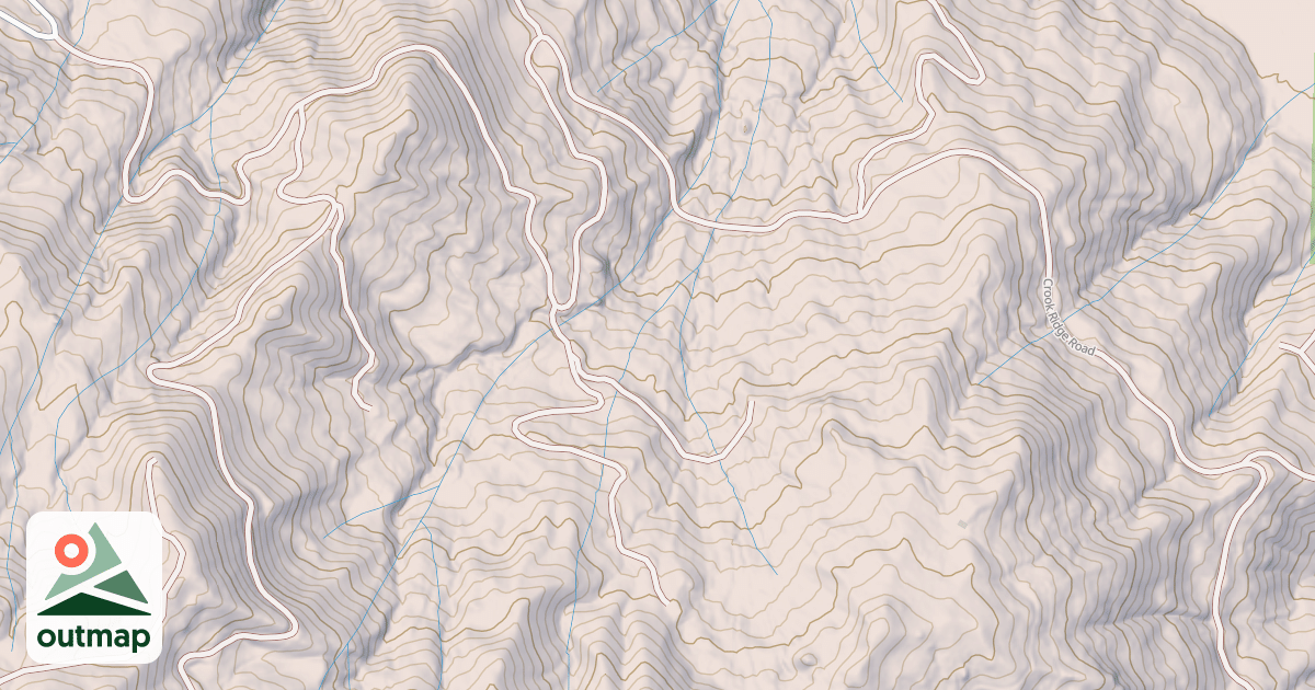 Map of CROOK RIDGE