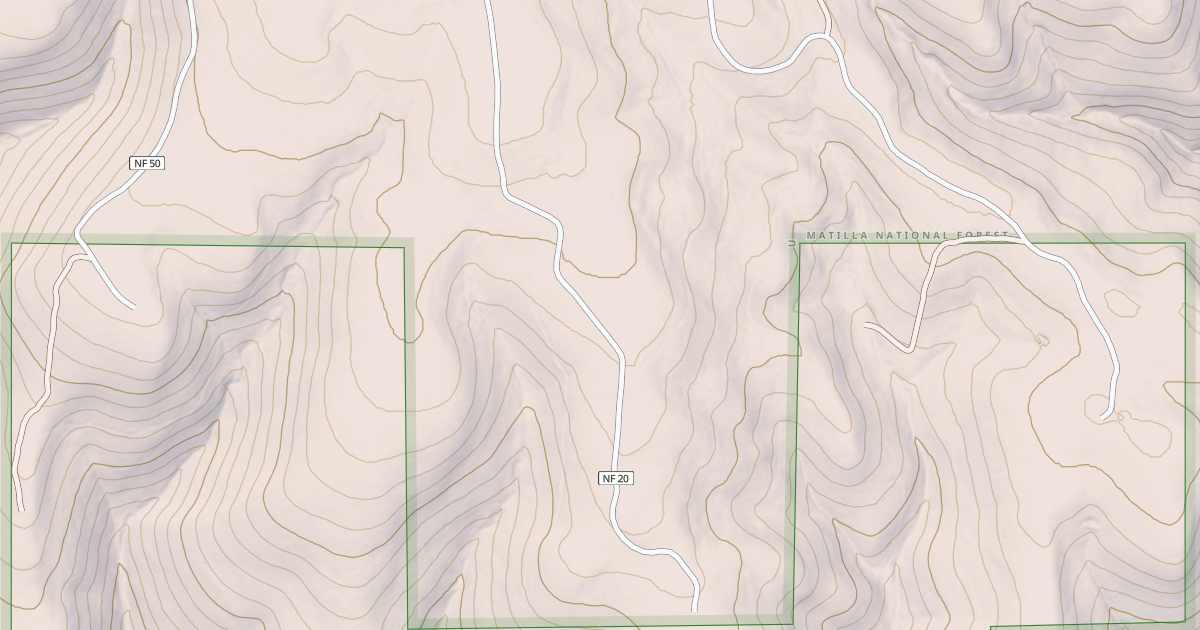 Map preview of USFS Motor Vehicle Use Map Roads {3A586739-A827-4AB8-8AF0-B7CADD02C4FE}