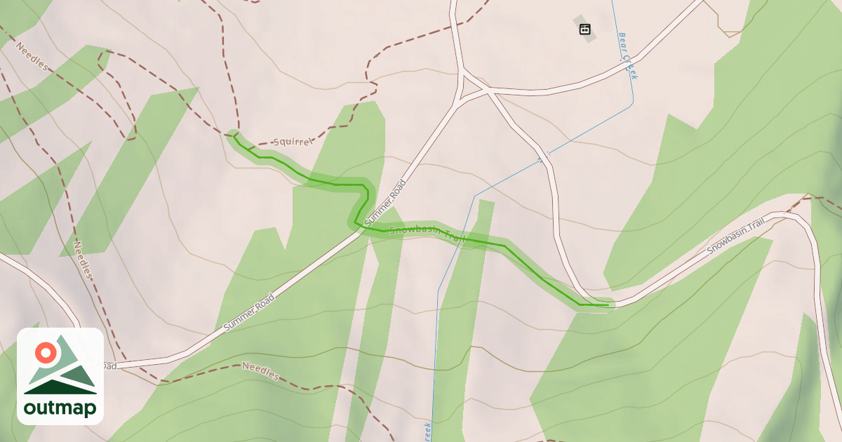 Map of Snowbasin Trail