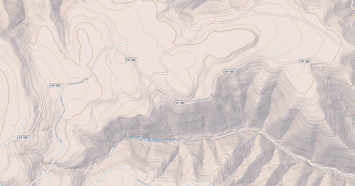 Map preview of N. CABIN RIDGE