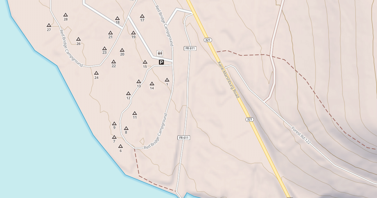 Map preview of RED BRIDGE FISHING