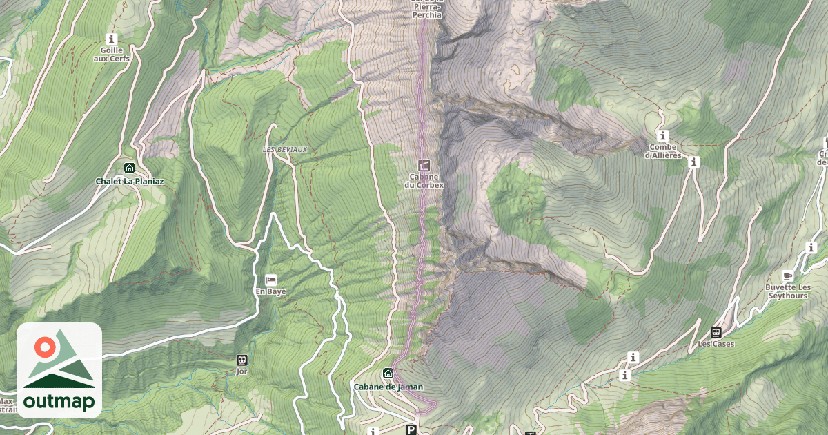 Map of Chemin Supérieur