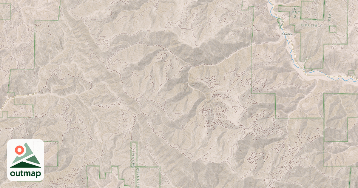 Map of ENTIAT RIDGE
